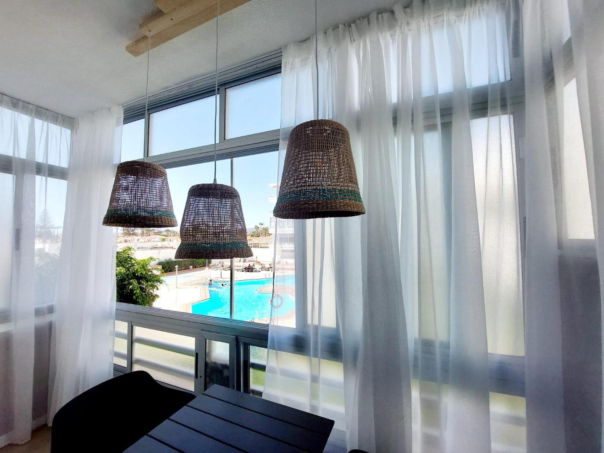 Apartamento Centrico Con Playa Y Piscina 플라야 델 잉글스 외부 사진
